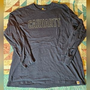 👕 - CARHARTT XL Original Fit Men's Long Sleeve Navy Blue Gray